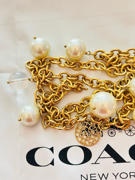 Coach Y2K Pearl and Charm Necklace - Picture 11 of 13